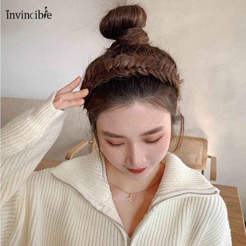 Băng Đô Cài Tóc Dạng Tóc Giả Co Giãn Phong Cách Nhật Bản Cổ Điển Thời Trang Cho Nữ