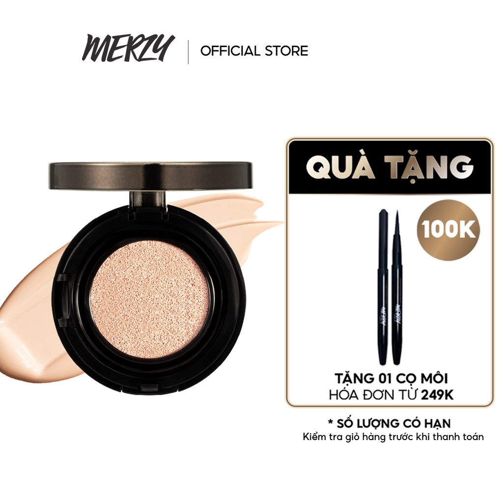 Phấn Nước Che Phủ Cao, Lâu Trôi Merzy The First Cushion Cover SPF50+/PA+++ 13g