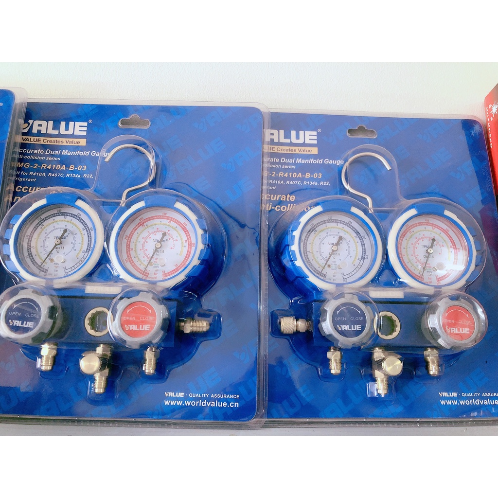 ĐỒNG HỒ GAS ĐÔI KHÔNG DÂY VALUE R410