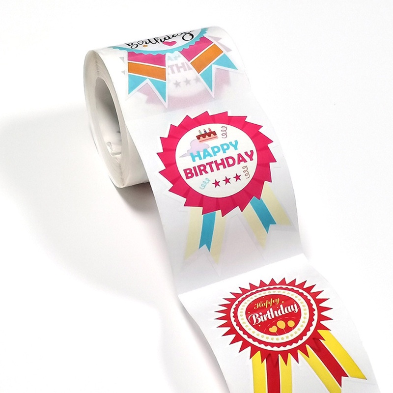 200 Miếng Dán Chống Thấm Nước Tự Dính Chữ Happy Birthday