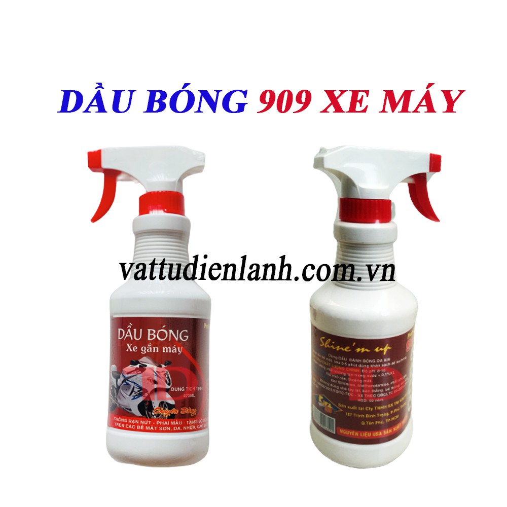 Chai Xịt Bóng Bảo Vệ Xe Máy 909 Kira, dầu bóng chuyên dụng