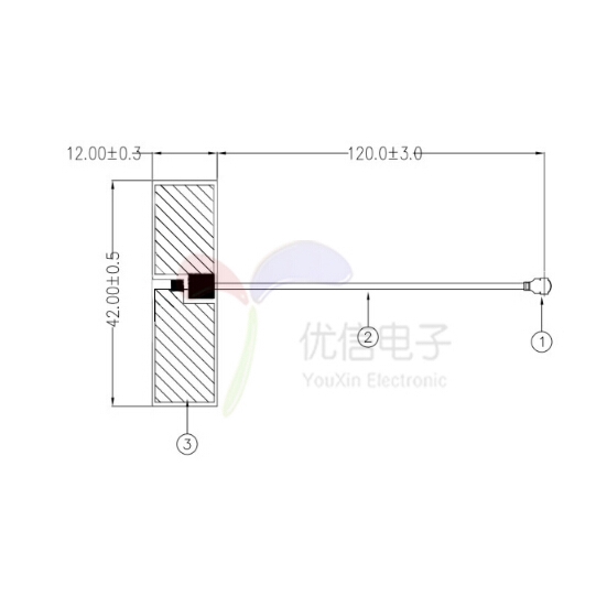 10PCS 2.4Ghz WIFI Internal Antenna FPC 5dBi IPX IPEX Connector Omni Antenna IEEE 802.11 b/g/n WLAN System