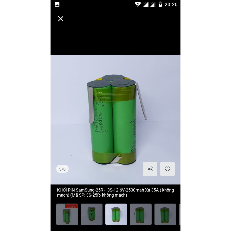 KHỐI PIN 12V LOẠI 3 CELL TAM GIÁC DUNG LƯỢNG 2500MAH DÙNG PIN SAMSUNG ĐÓNG MỚI