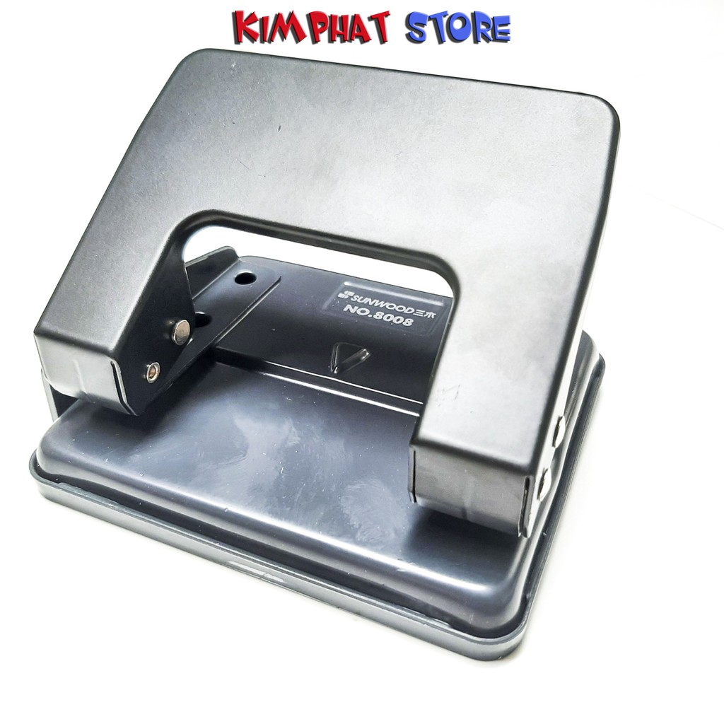Máy đục lỗ, bấm lỗ, dập lỗ 20 tờ SW8008 Có Thước Căn Giấy