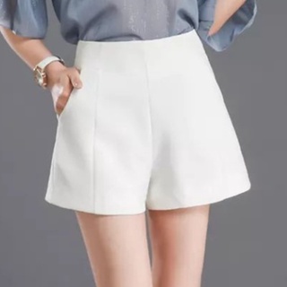 Quần đùi nữ cạp cao - quần short dáng đẹp túi xéo chất tuyết mưa cao cấp