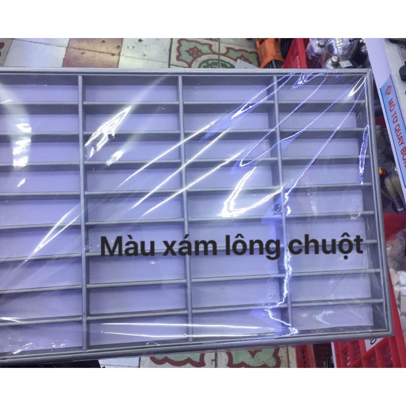 Khay 40 ô đựng vòng bản cứng, vòng ngọc 24x35x4cm