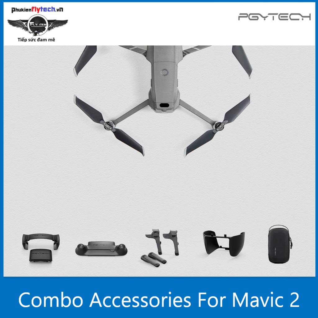 Combo phụ kiện DJI mavic 2 pro zoom – PGYTECH - Hàng chính hãng - Đầy đủ phụ kiên bảo vệ cho chiếc Flycam Mavic 2