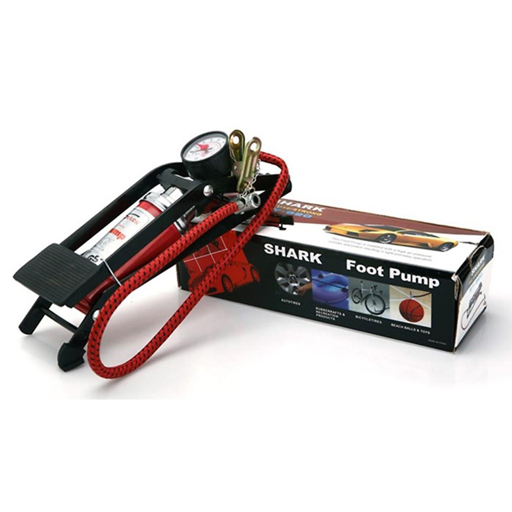 Dụng cụ bơm hơi đạp chân High Pressure Foot Pump đa năng nhỏ gọn bơm nhanh chất liệu kim loại chắc chắn bền đẹp cao cấp