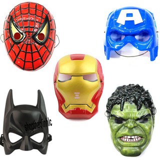 Mặt nạ hóa trang nhân vật phim Biệt đội siêu anh hùng- Avengers Hulk Captain America người nhện và người sắt, người dơi