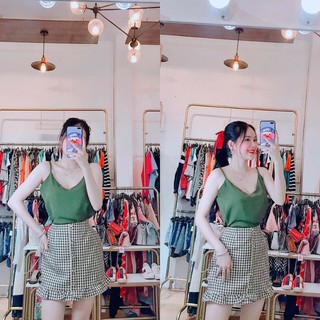 Áo 2 dây cổ tym