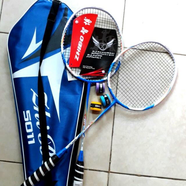 Bộ 2 vợt cầu lông cao cấp kèm bao đựng