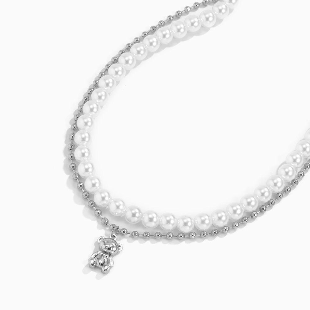 Vòng cổ Mặt Hình Gấu Dễ Thương Phong Cách Hàn Quốc