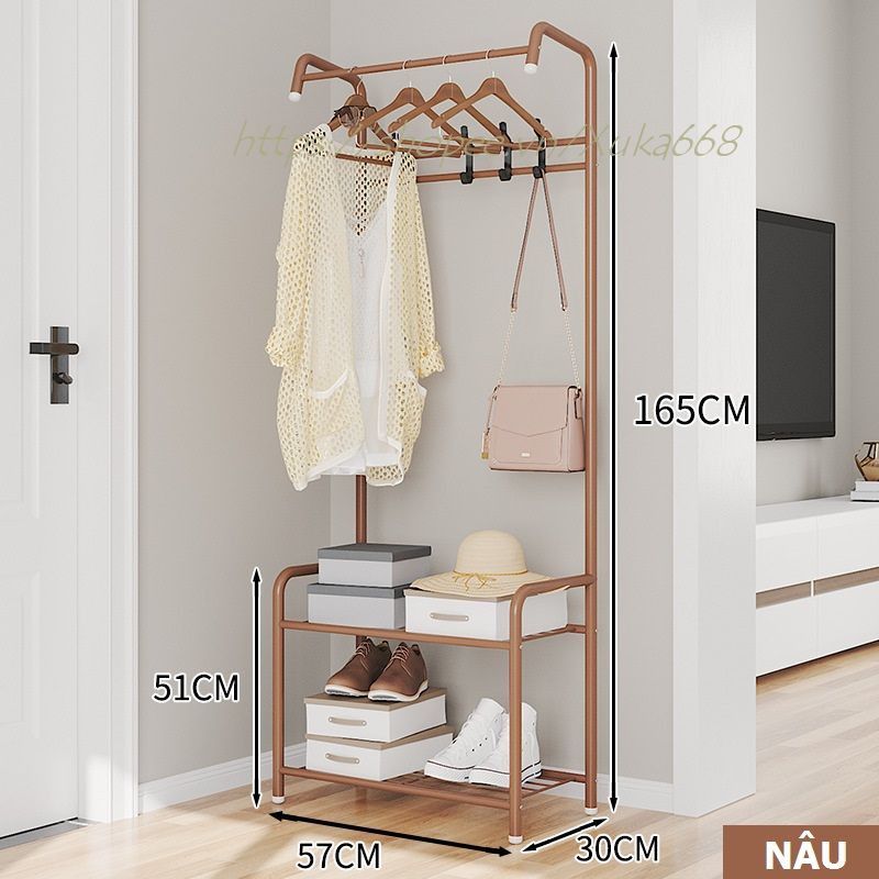 Kệ treo quần áo đa năng chữ h chất liệu thép carbon sơn tĩnh điện