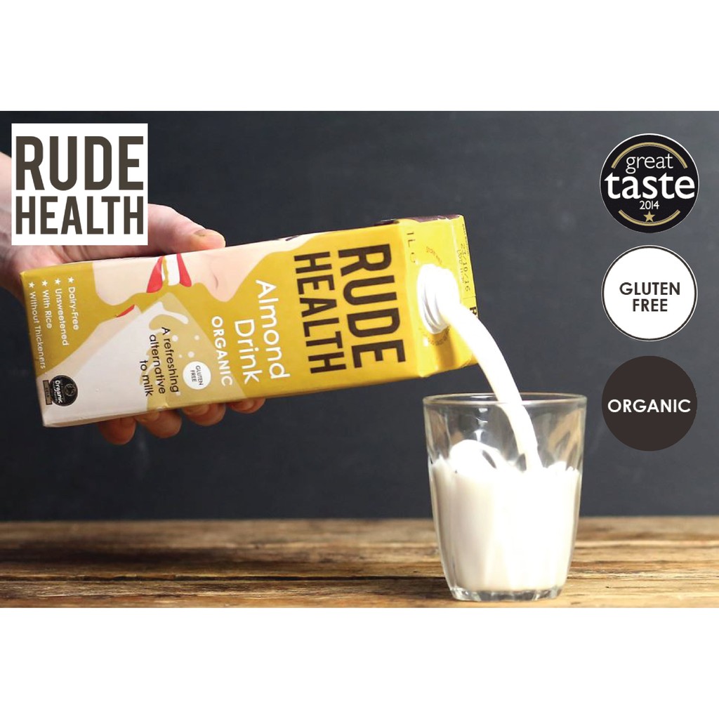 Sữa Hạt Hạnh Nhân Rude Health - Organic Almond Drink 1L