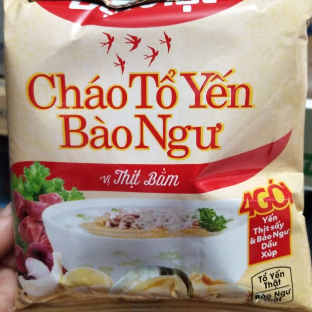 1 BỊCH CHÁO TỔ YẾN BÀO NGƯ ĐẠI VIỆT - THỊT BẰM