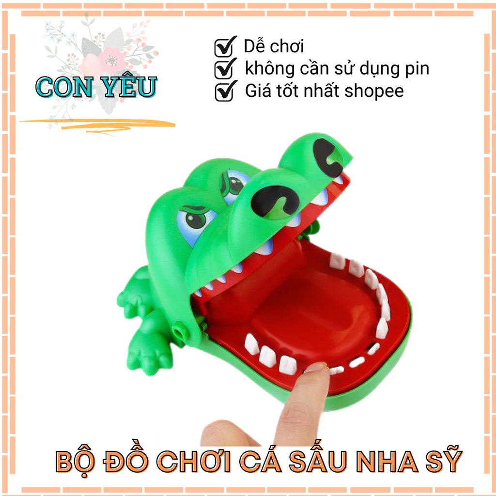 Trò Chơi Khám Răng Cá Sấu, Cá Sấu Cắn Tay Chất Lượng Cao