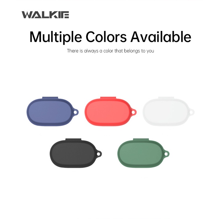 Vỏ bảo vệ hộp sạc tai nghe Bluetooth Jabra Elite 7 Pro bằng silicon mềm chống rơi kèm móc