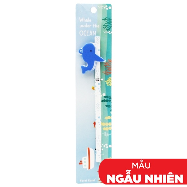 Bút Chì Gỗ + Gôm Moshi Moshi 564 (Mẫu Màu Giao Ngẫu Nhiên)