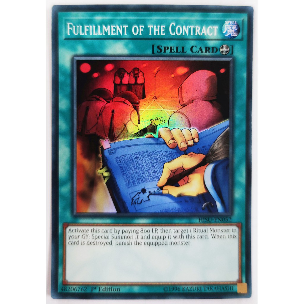 [Thẻ Yugioh] Fulfillment of Contract |EN| Super Rare / Common