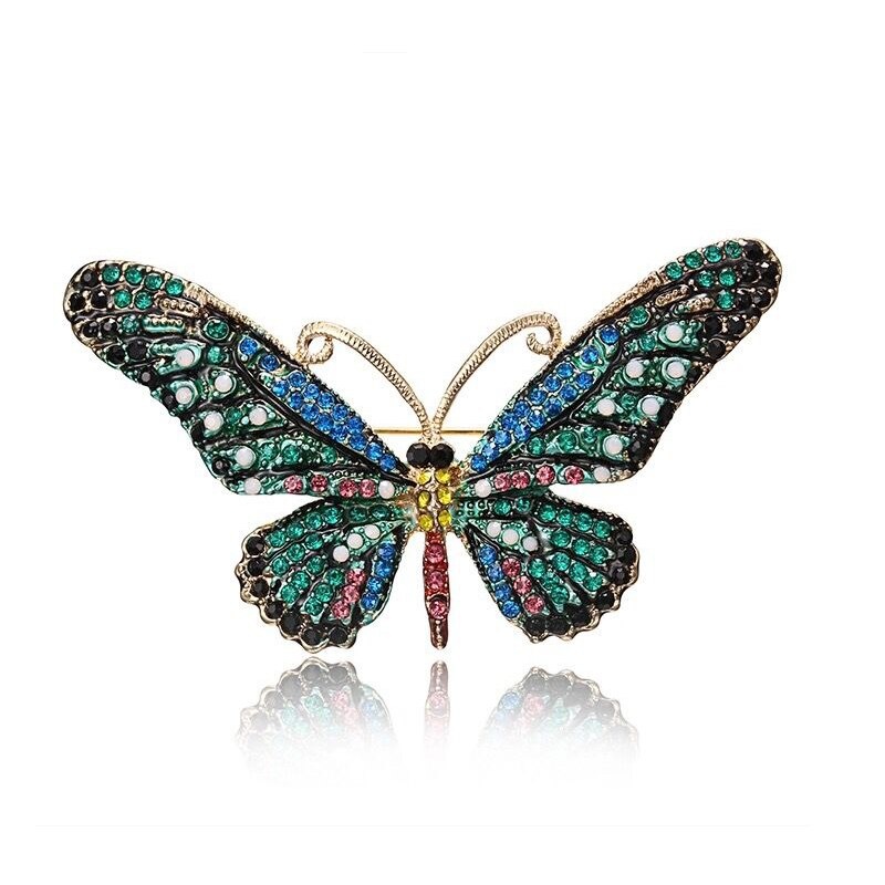 Butterfly Brooch Pin Women Vintage Brooches And Pins Insect Luxury Big Brooch For Scarf Best Gift