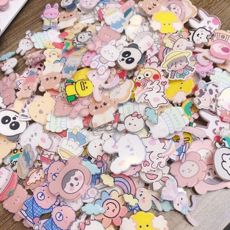 Pin, huy hiệu cài cặp, áo cute