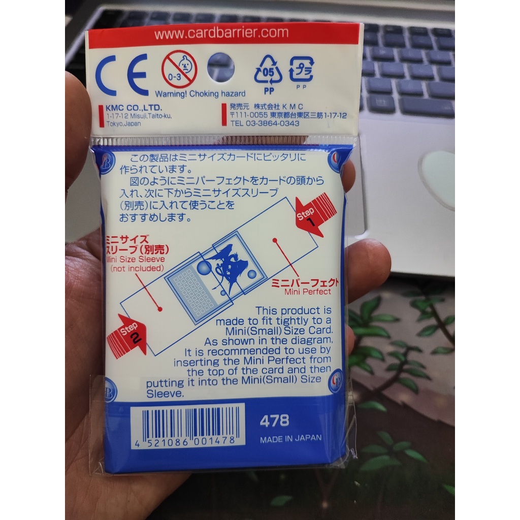 1 túi bọc bài Fit Yugioh Sleeve KMC MINI PERFECT SIZE Standard size 60x87mm