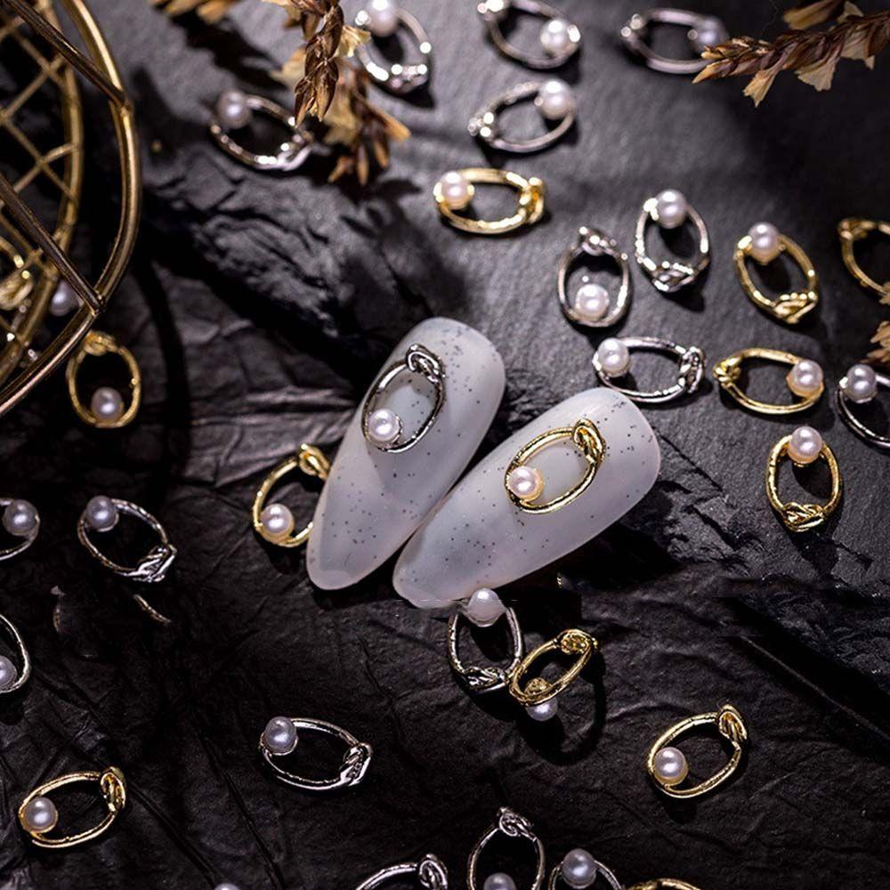 Phụ Kiện Trang Trí Móng Tay Bằng Hợp Kim Phong Cách Nhật Bản Thời Trang DIY