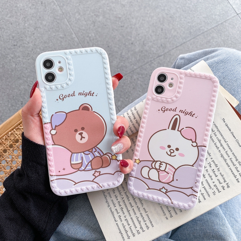 Ốp Điện Thoại SUNTAIHO Mềm Hình Hoạt Hình Gấu Nâu Ôm Sát Cho iPhone 12 11 Pro 12 Mini X XS MAX XR 6s 8 7 6 PLUS SE 2020 | BigBuy360 - bigbuy360.vn