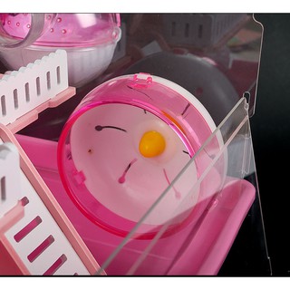 Lồng hamster biệt thự 2 tầng full đồ mica