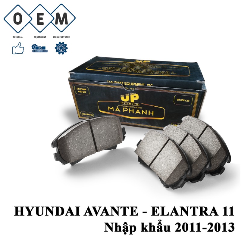 Má phanh sau xe HYUNDAI AVANTE-ELANTRA 11 Nhập khẩu 2011-2013