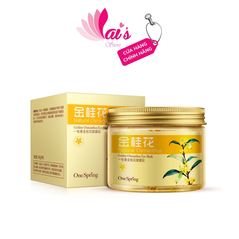 Hộp 80 Miếng Mặt Nạ Mắt Hoa Quế Hồi One Spring Golden Osmanthus Eye Mask Dưỡng Ẩm, Giảm Quầng Thâm, Nếp Nhăn Dưới Mắt