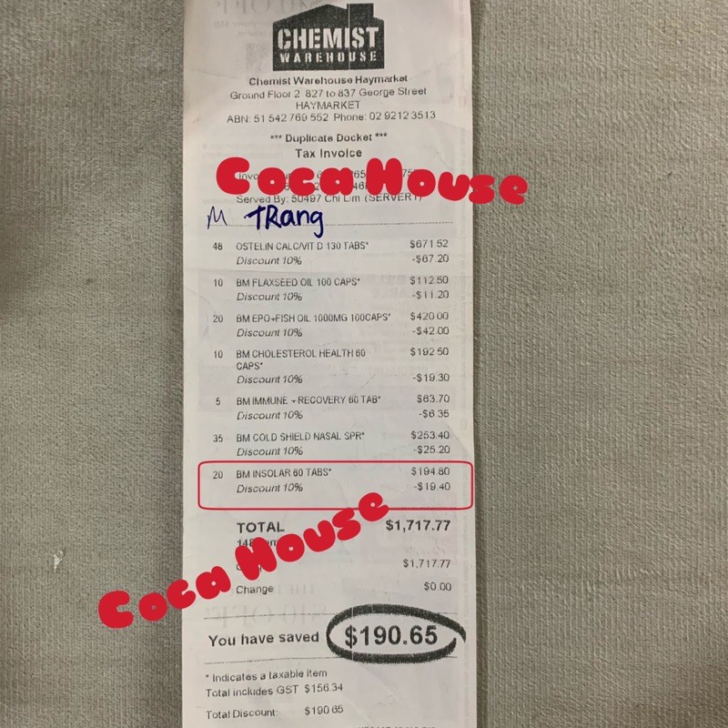 BLACKMORES INSOLAR ✅Hàng chính hãng, đủ bill và tem chemist✅ hỗ trợ đẹp da, sáng da, giảm tàn nhang | BigBuy360 - bigbuy360.vn