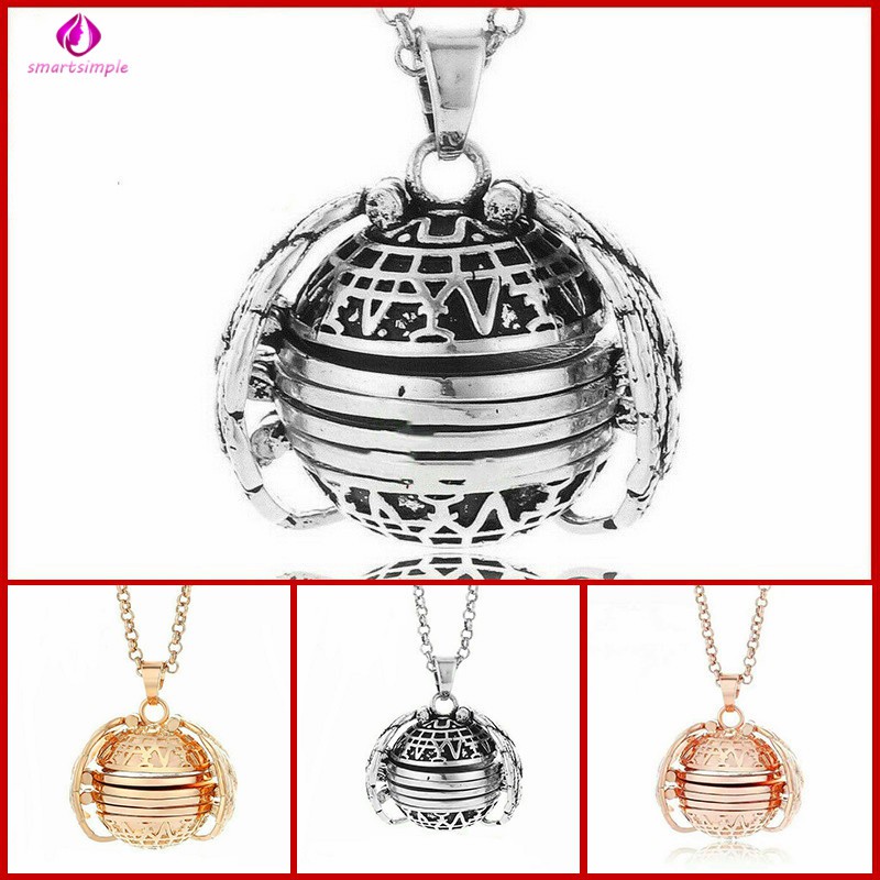 Expanding Photo Locket Necklace Angel Wing Folding Pendant Necklace Jewelry Gift