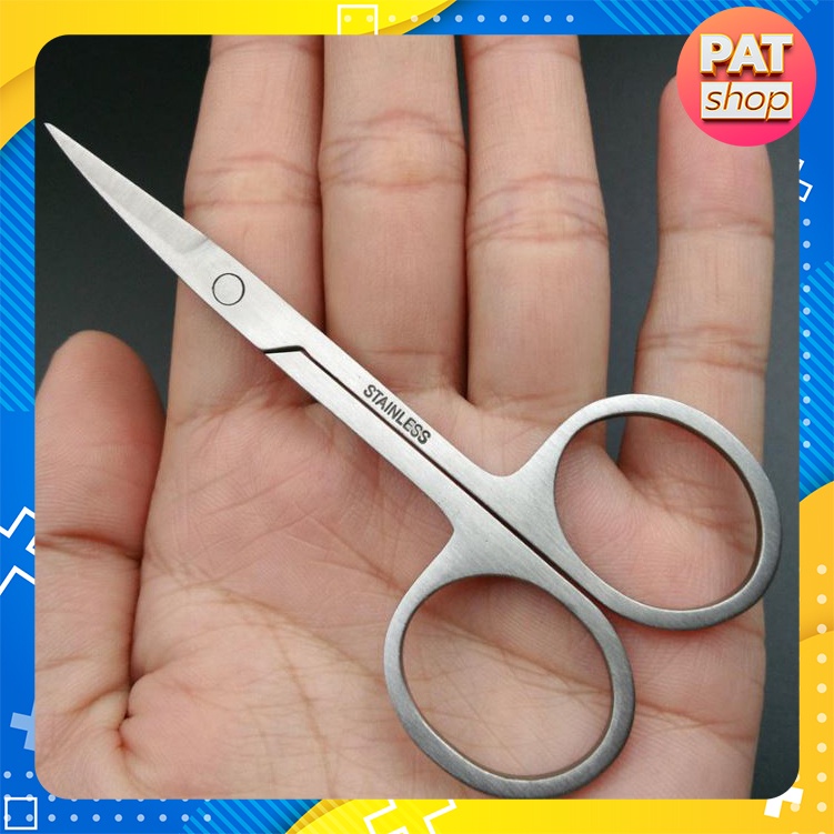 Kéo cắt tỉa lông mũi / lông mày/ lông mi bằng thép không gỉ #K2