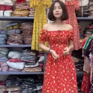 Thanh lý váy voan hoa nhiều mẫu - new 100%