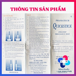 Que thử thai QUICKSTICK - One Step Pregnancy Test.