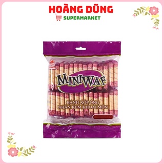 Bánh Xốp Ống Nhân Kem Khoai Môn MINIWAF Hải Hà (Túi 300 Gram)