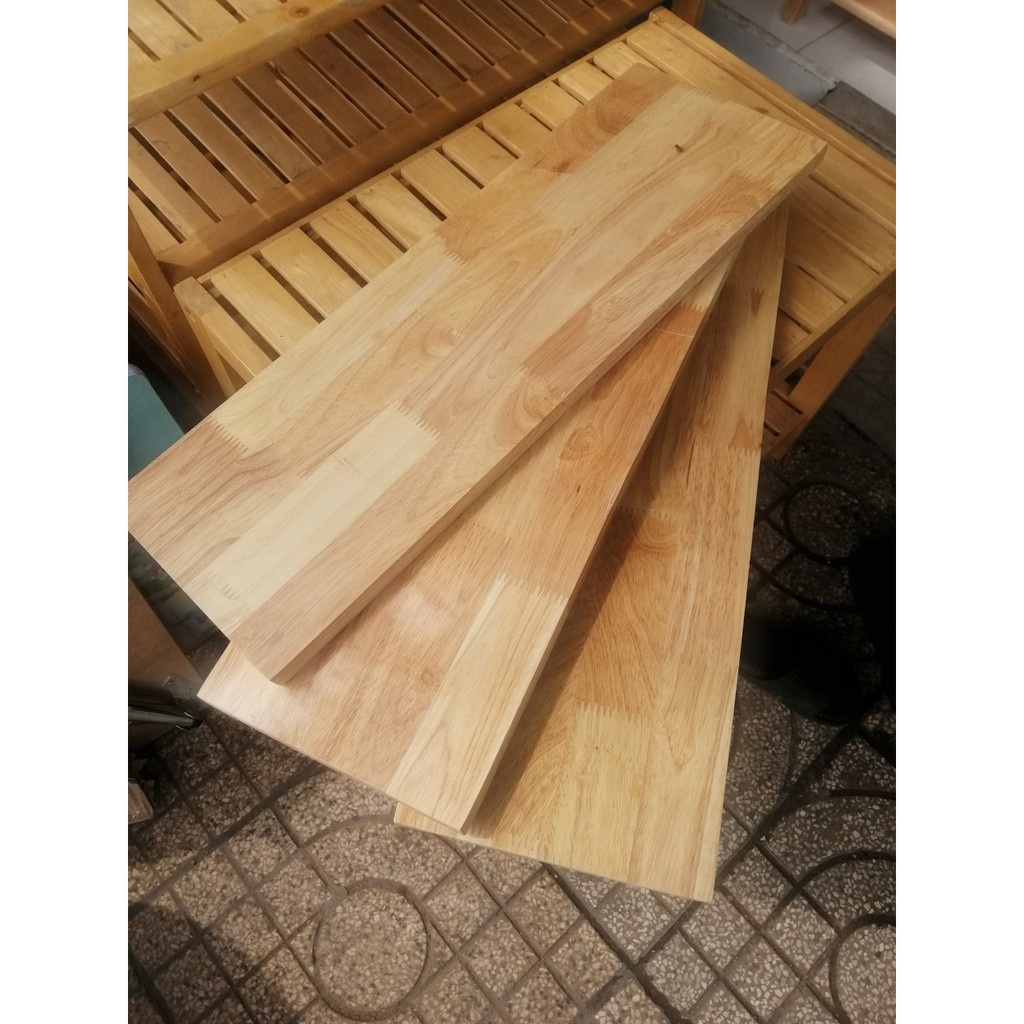 Mặt gỗ cao su làm kệ kích thước20-30X dày 18 li loại A cao cấp xuất khẩu