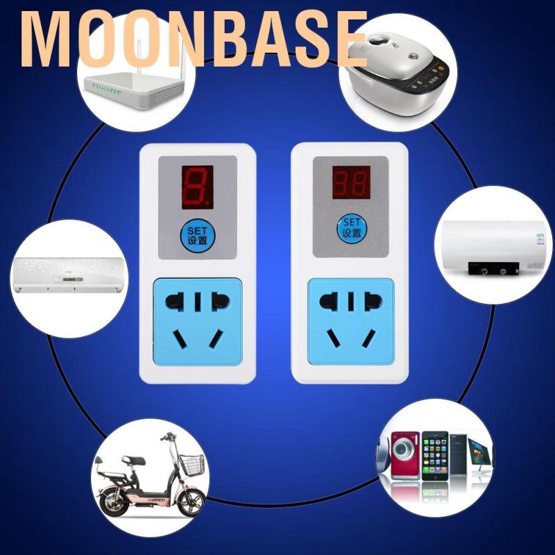 Moonbase 9/24 Hours Electrical 220V Energy-saving Timer Socket Home Appliances Digital Timing-Switch AU