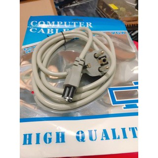 Dây Nguồn Laptop Xịn Dài 1.5m Màu Xám Arigato Dây Dẻo Bền.DNLX