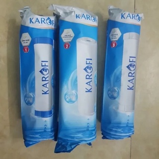 Bộ 3 lõi lọc thô lõi lọc nước Karofi số 1,2,3 dùng cho máy lọc nước RO