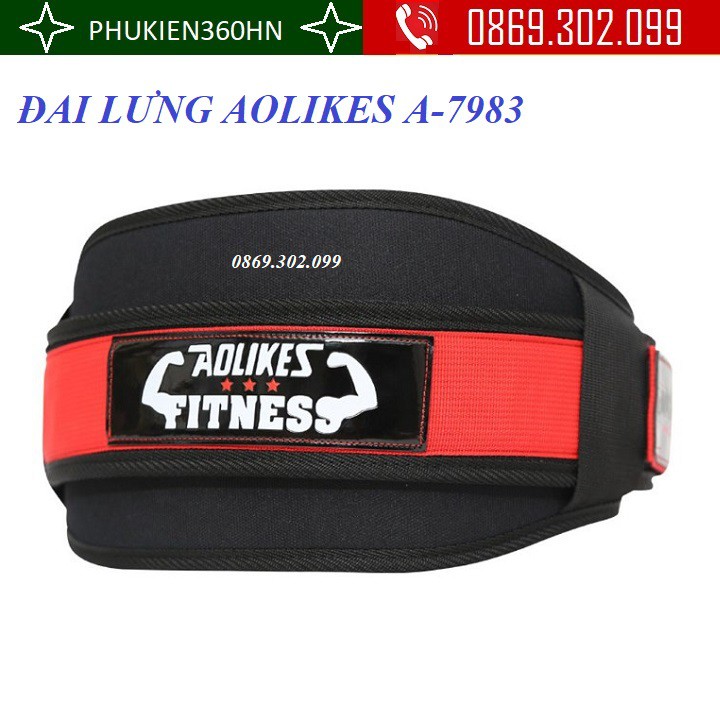 ĐAI LƯNG TẬP GYM HỖ TRỢ NÂNG TẠ AOLIKES A-7983