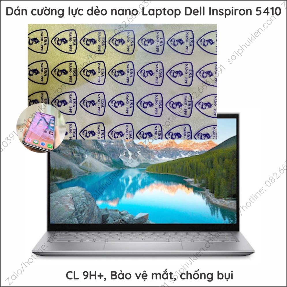 Dán màn hình cường lực dẻo nano Laptop Dell Inspiron 5410 chuẩn 9H+, trong suốt, chống lóa chống vân tay, bảo vệ mắt