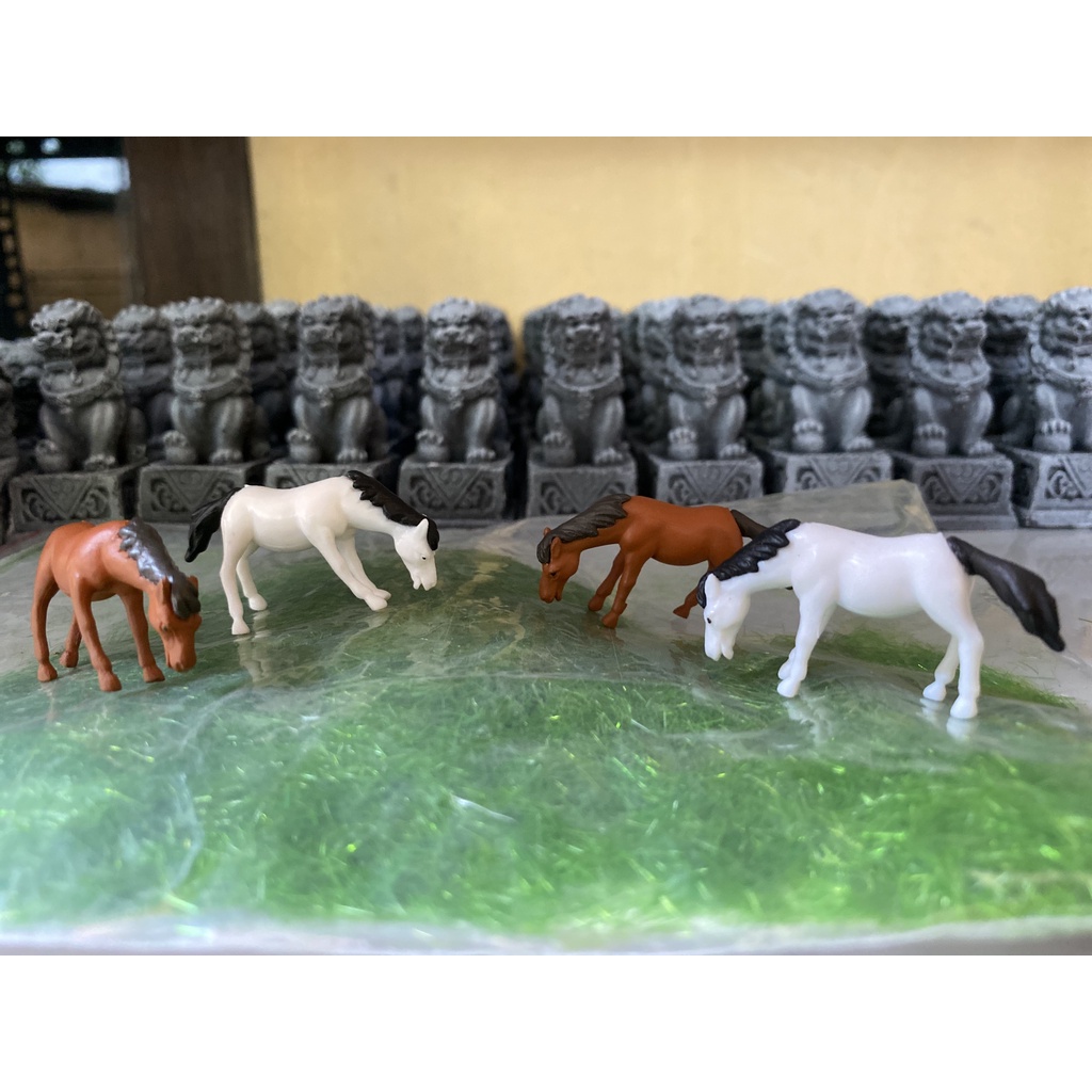 Tiểu cảnh ngựa mini,phụ kiện trang trí bể cá, thuỷ sinh, sân vườn, non bộ