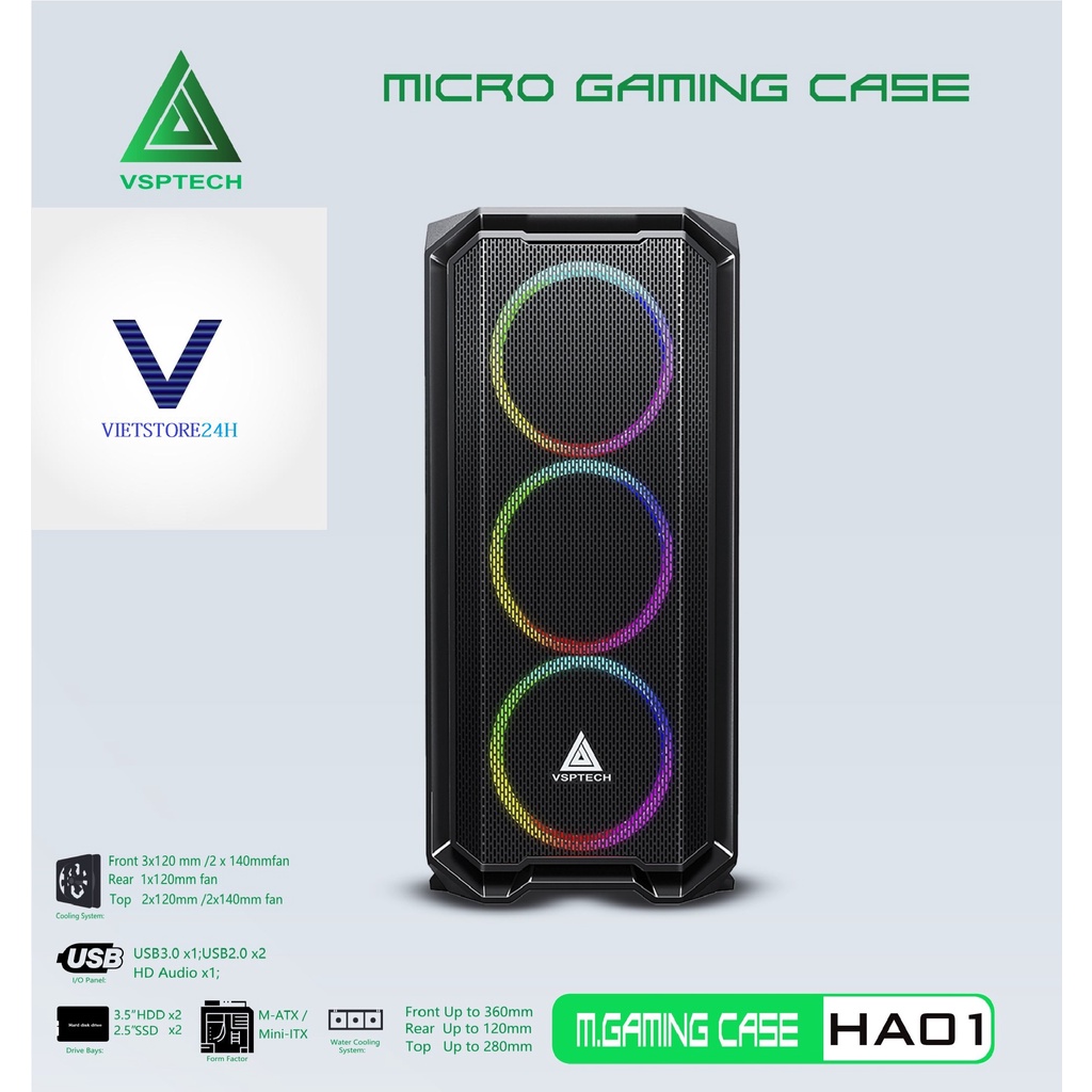 Case Gaming VSP HA01 Mini Tower