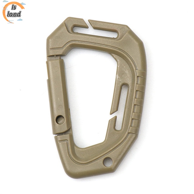 Móc Khóa Carabiner Hình Chữ D Bằng Nhựa Gọn Nhẹ Cho Hoạt Động Ngoài Trời