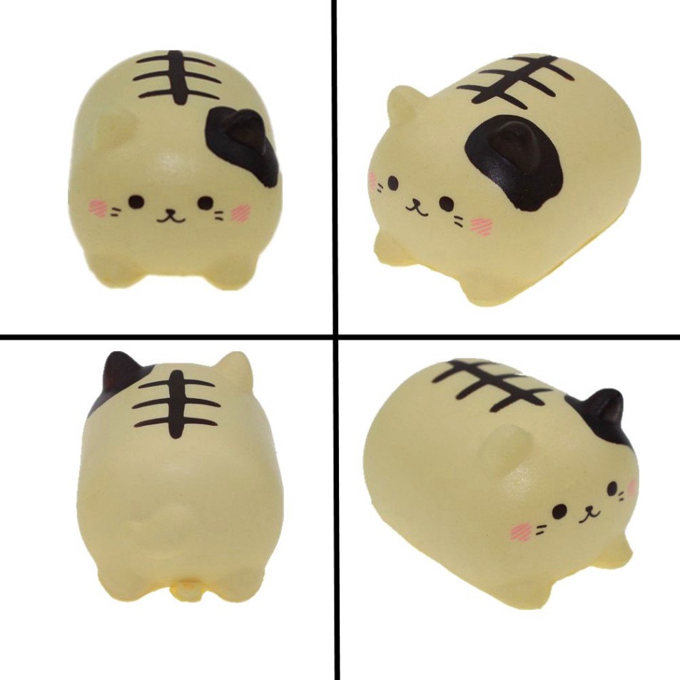 Đồ Chơi Xốp Squishy Giảm Stress Hình Mèo Dễ Thương Cho Bé