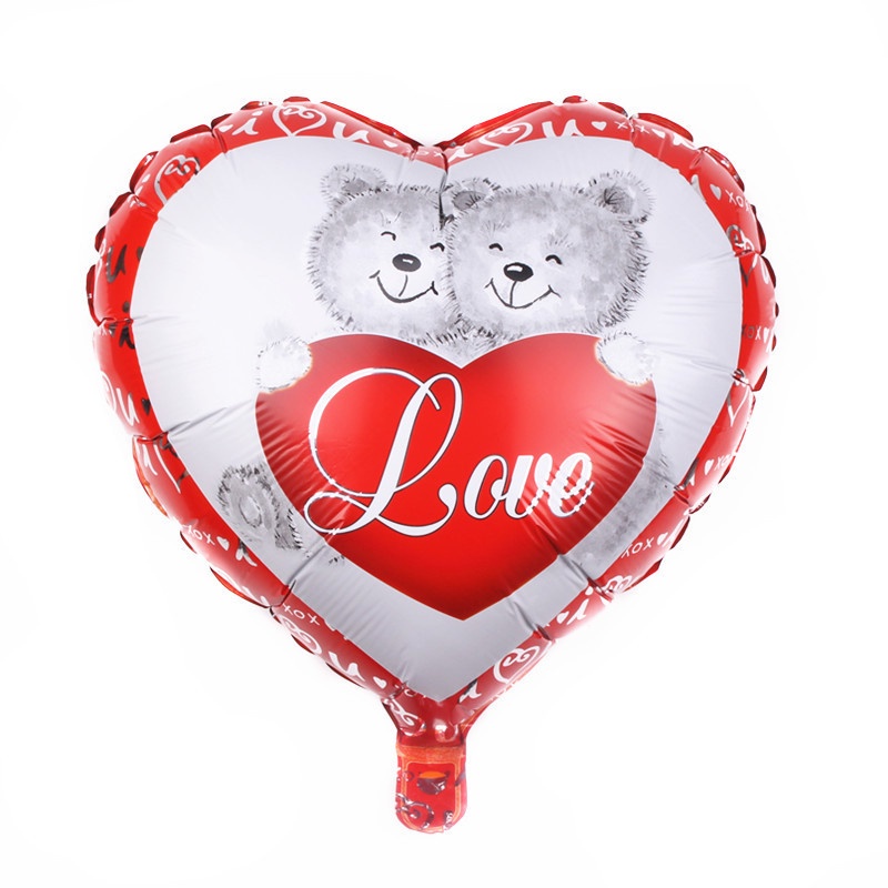Bong Bóng Nhôm 18 Inches I Love You Helium Dùng Trang Trí Tiệc Cưới, Sinh Nhật, Valentine