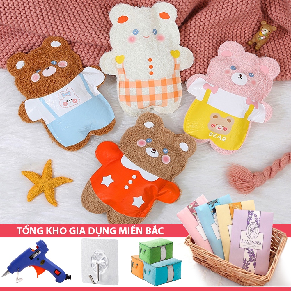 Túi Nước CHƯỜM NƯỚC NÓNG, LẠNH - Túi HÌNH Gấu Cute - Giúp Ấm Giữ Nhiệt, Giảm Đau Bụng Kinh