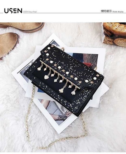 [NGHIE1212 giảm 20%]Túi bling bling lấp lánh tua rua | BigBuy360 - bigbuy360.vn